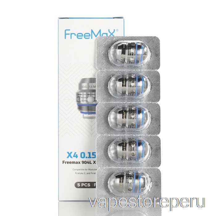 Vape Desechable Freemax Maxluke 904l X Bobinas De Repuesto 0.15ohm 904l X4 Bobinas De Malla Cuádruple